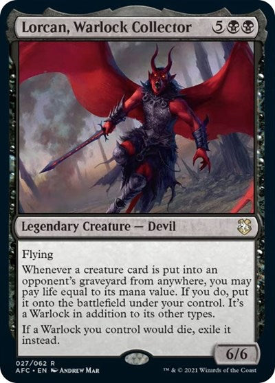 Lorcan, Warlock Collector