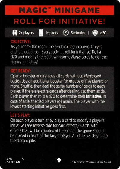 Magic Minigame: Roll for Initiative!