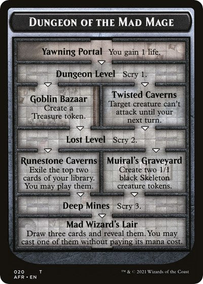 Dungeon of the Mad Mage // Tomb of Annihilation Double-Sided Token