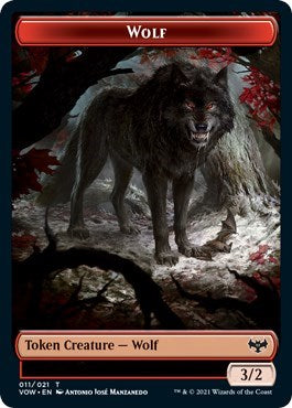Wolf (011) // Wolf (014) Double-Sided Token
