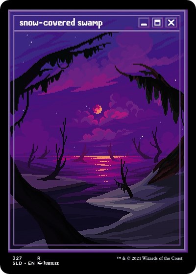 Snow-Covered Swamp (PixelSnowLands.jpg)