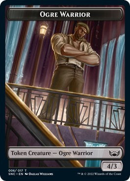 Ogre Warrior // Wizard Double-Sided Token