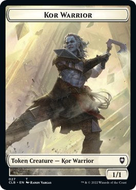 Kor Warrior // Angel Warrior Double-Sided Token