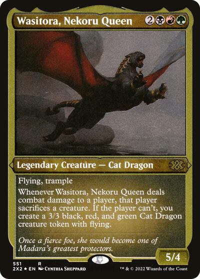 Wasitora, Nekoru Queen (Foil Etched)
