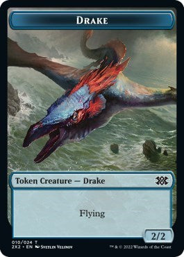 Drake // Phyrexian Golem Double-Sided Token