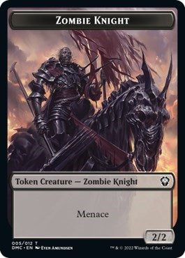 Zombie Knight // Goblin Double-Sided Token
