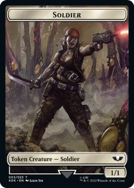 Soldier (003) // Sicarian Infiltrator Double-Sided Token (Surge Foil)