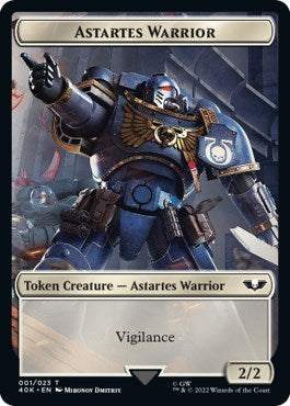 Astartes Warrior (001) // Clue Double-Sided Token