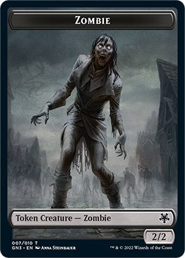 Zombie // Human Soldier Double-Sided Token