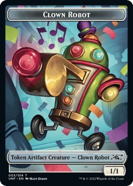 Clown Robot (003) // Food (011) Double-sided Token
