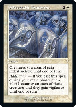 Unbreakable Formation (Retro Frame)
