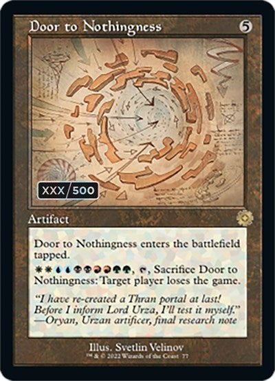 Door to Nothingness (Schematic) (Serial Numbered)
