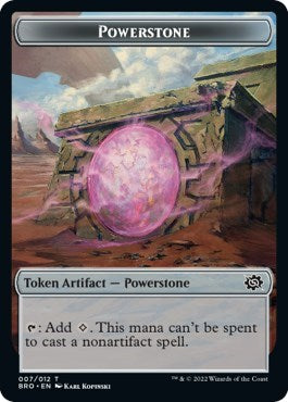 Powerstone // Golem Double-Sided Token