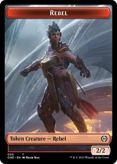 Rebel // Phyrexian Horror (007) Double-sided Token