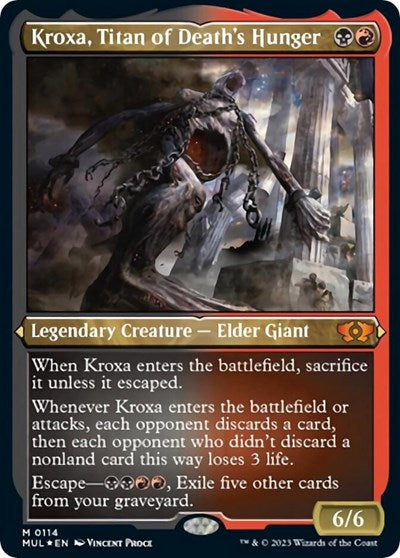 Kroxa, Titan of Death's Hunger (Foil Etched)