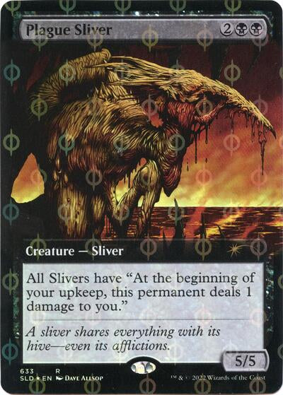 Plague Sliver (Extended Art) (Step-and-Compleat Foil)