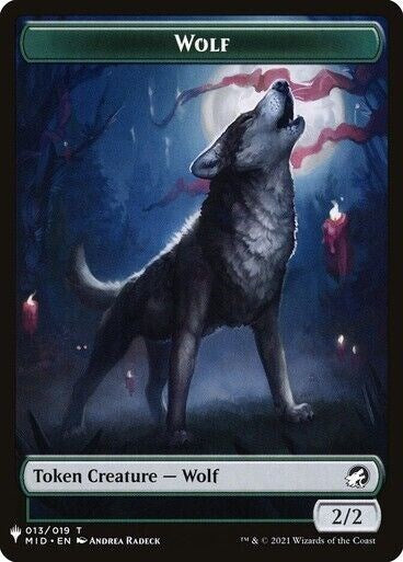 Wolf // Ashaya, the Awoken World Double-Sided Token