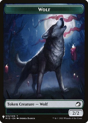 Wolf // Vampire Double-Sided Token