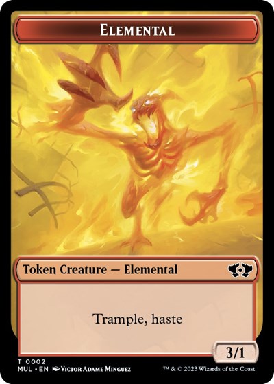 Elemental (0002) // Zombie Double-Sided Token