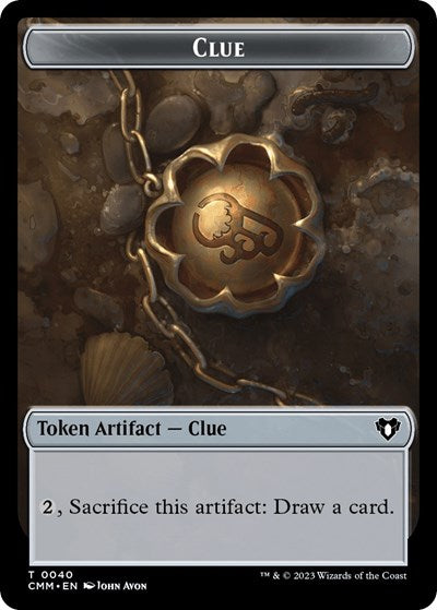 Clue // Dragon (0020) Double-Sided Token