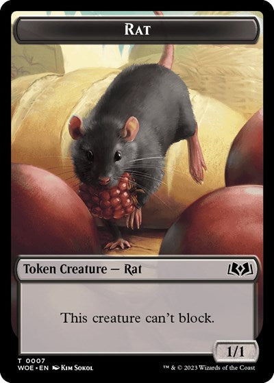 Rat // Food (0011) Double-Sided Token