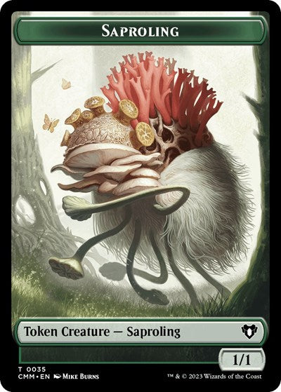 Saproling // Satyr Double-Sided Token