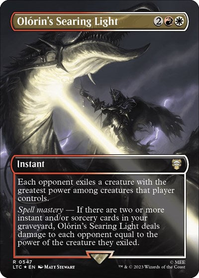 Olorin's Searing Light (Borderless) (Surge Foil)