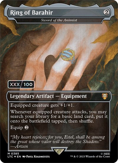 Ring of Barahir - Sword of the Animist (Serial Numbered)