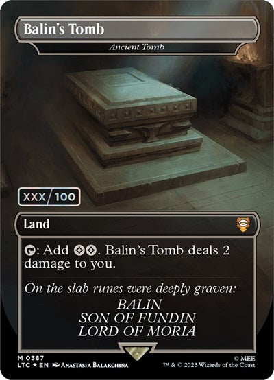 Balin's Tomb - Ancient Tomb (Serial Numbered)
