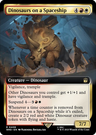 Dinosaurs on a Spaceship (Extended Art)