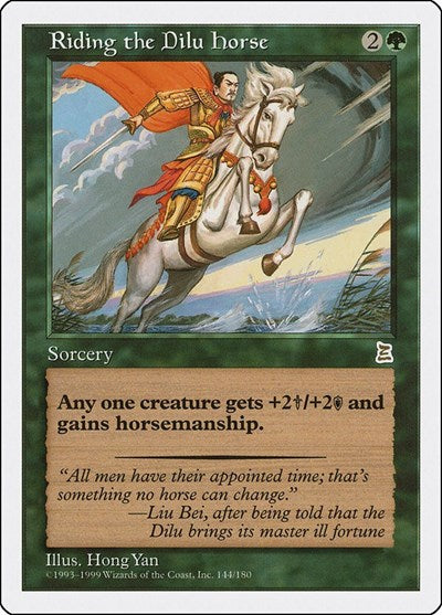 Riding the Dilu Horse