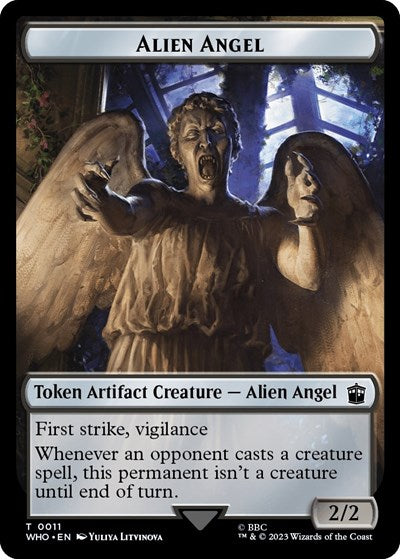 Alien Angel // Clue (0021) Double-Sided Token