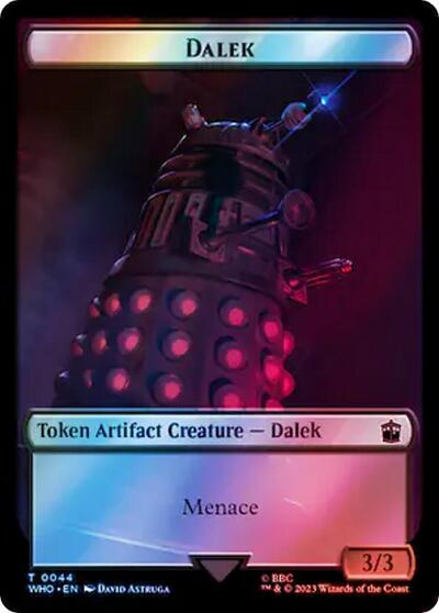 Dalek // Food (0057) Double-Sided Token (Surge Foil)