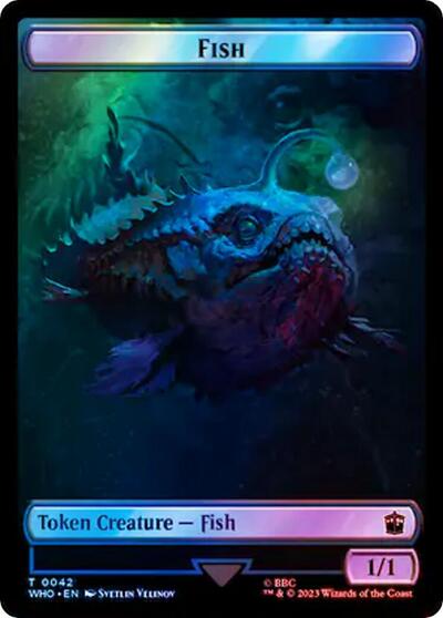 Fish // Clue (0053) Double-Sided Token (Surge Foil)
