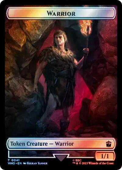 Warrior // Food (0058) Double-Sided Token (Surge Foil)