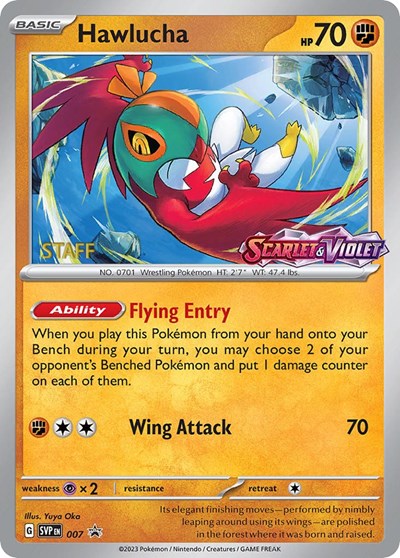 Hawlucha - 007 (Prerelease) [Staff]