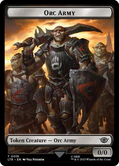 Orc Army (0019) // Food (0023) Double-Sided Token (Surge Foil)