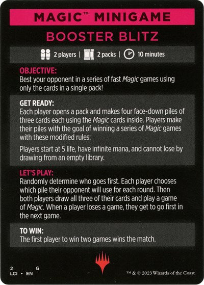 Magic Minigame: Booster Blitz
