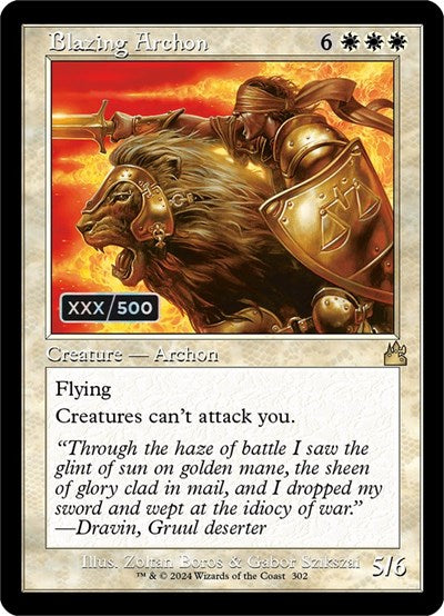 Blazing Archon (Retro Frame) (Serial Numbered)