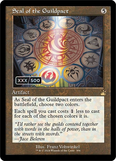 Seal of the Guildpact (Retro Frame) (Serial Numbered)