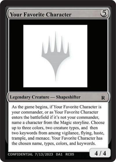 Your Favorite Character