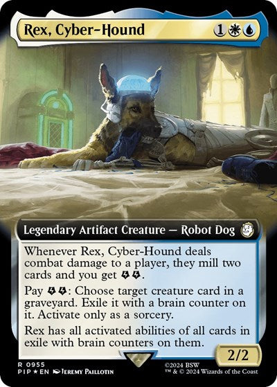 Rex, Cyber-Hound (Extended Art) (Surge Foil)