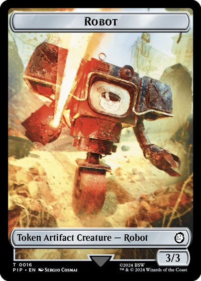 Robot // Treasure (0019) Double-Sided Token