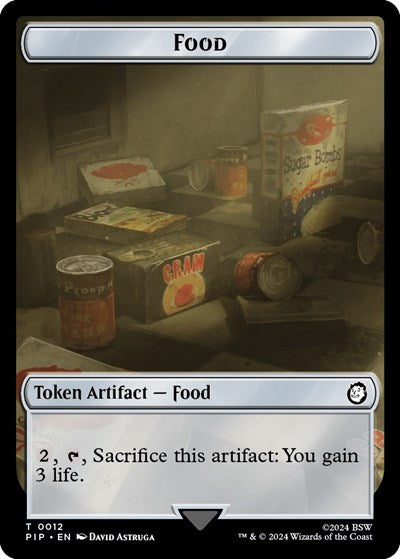 Food (0012) // Zombie Mutant Double-Sided Token