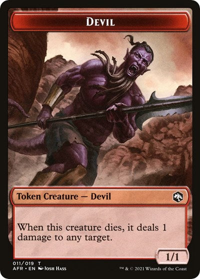 Devil // Guenhwyvar Double-Sided Token