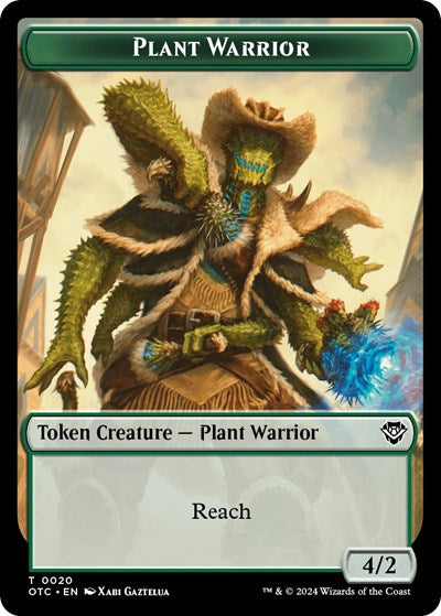 Plant Warrior // Plant Double-Sided Token