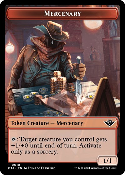 Mercenary // Food (0005) Double-Sided Token