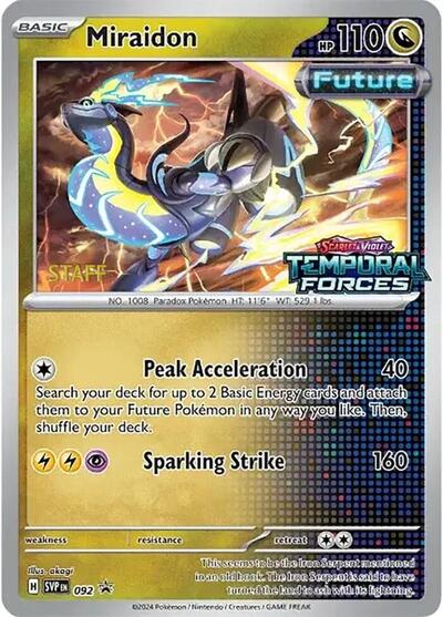 Miraidon - 092 (Prerelease) [Staff]
