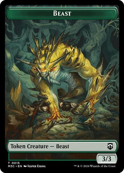 Beast (0015) // Insect (0025) Double-Sided Token
