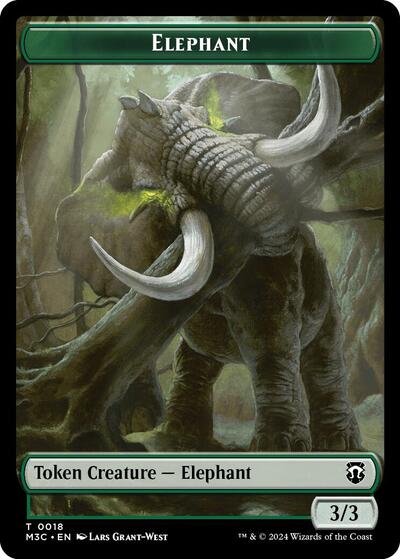 Elephant // Zombie Double-Sided Token